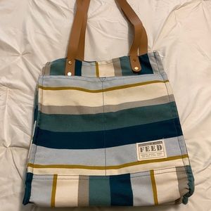 Alltrue or Cause  box reusable market tote bag by FEED